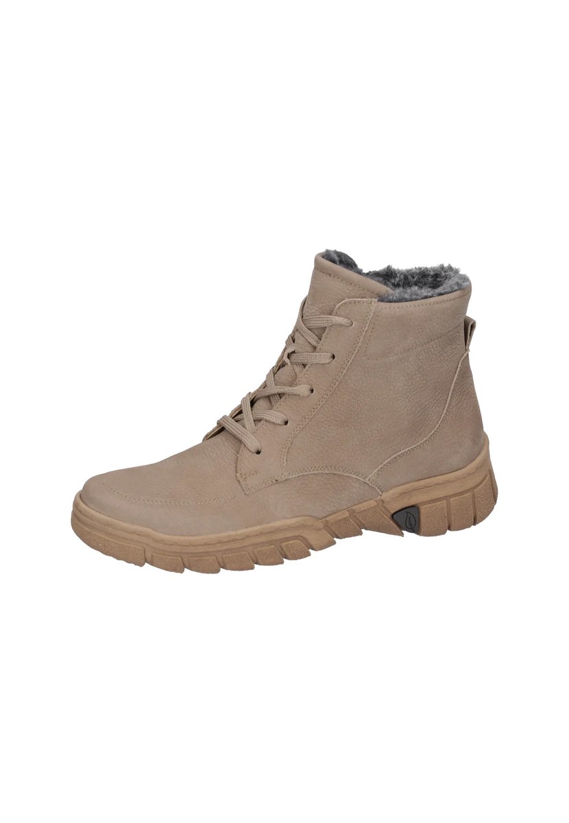 Ghete dama din piele – LUMI STORM bej Botine